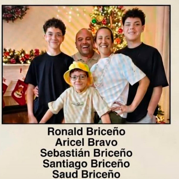 Ronald, Aricel, Sebastián, Santiago y Saud